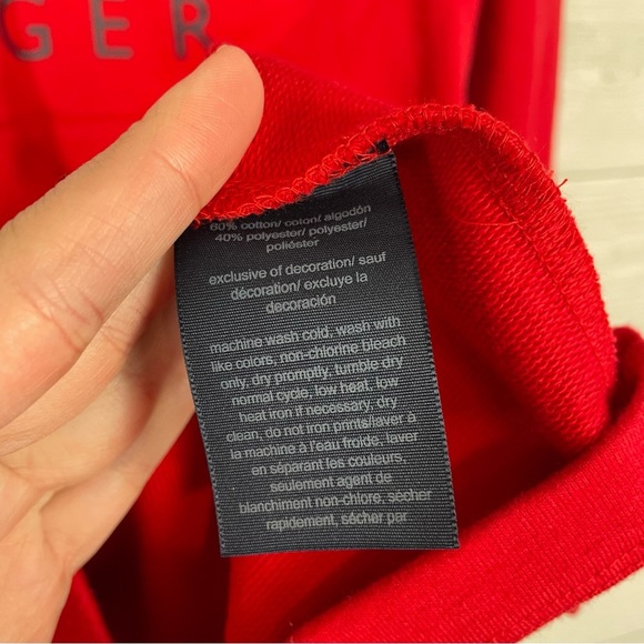 Tommy Hilfiger Red Terry Dress Logo Size Small NWT - Picture 4 of 7